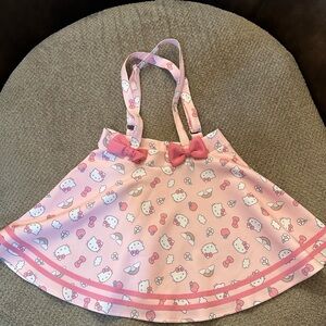 Puffy Bow Suspender skirt